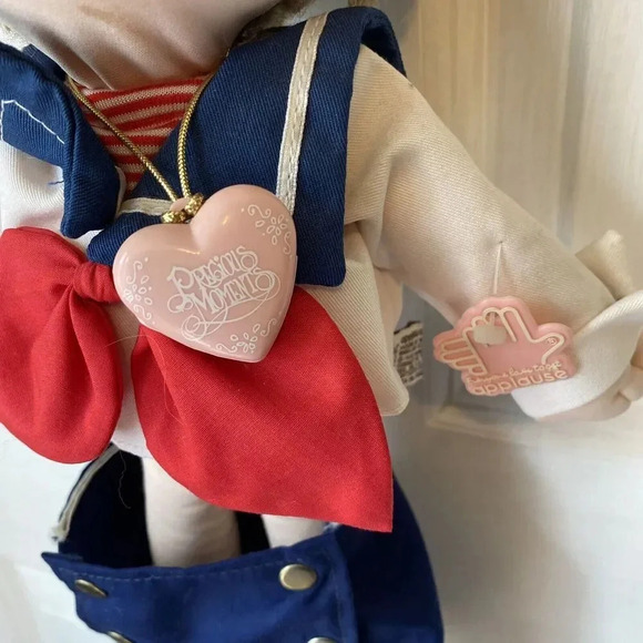Vintage Precious Moments Timmy 1986 Sailor Doll Applause 4580 Heart Pendant - Picture 3 of 9